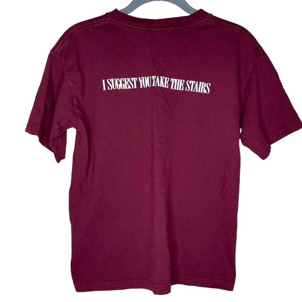 Vintage Disney Twilight Zone Tower Of Terror Mickey Mouse tshirt medium burgundy - Picture 3 of 7